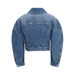 جاكيت جينز قطني أزرق