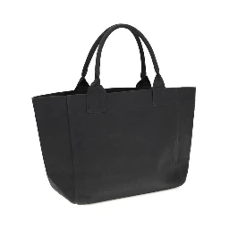 Black Recycled Cotton Shoulder Bag