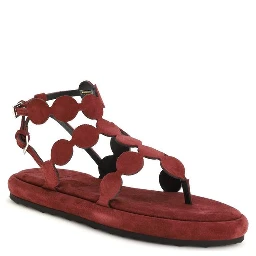 Brown Calf Leather Bos Taurus Platform Sandals