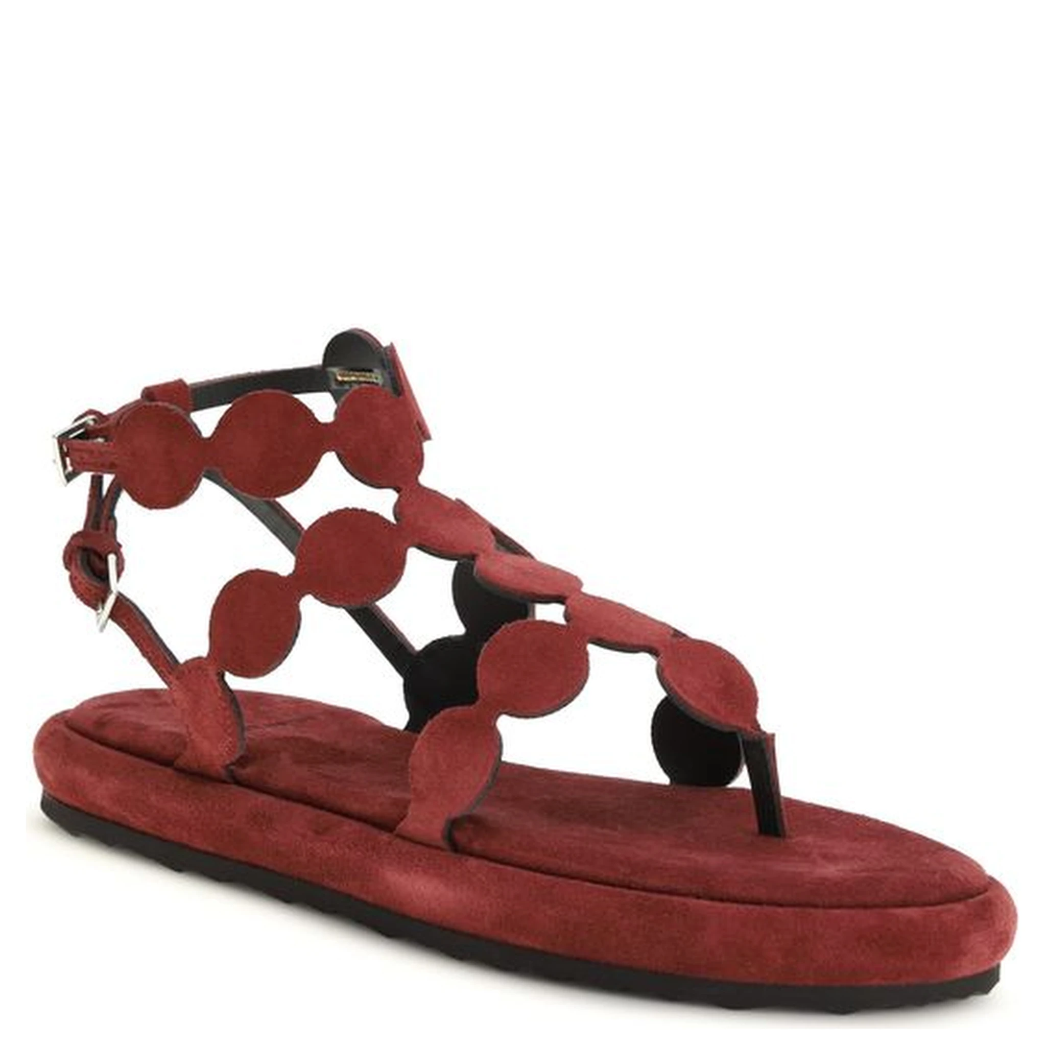 Brown Calf Leather Bos Taurus Platform Sandals