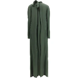 Bicolor Silk Casual Dress