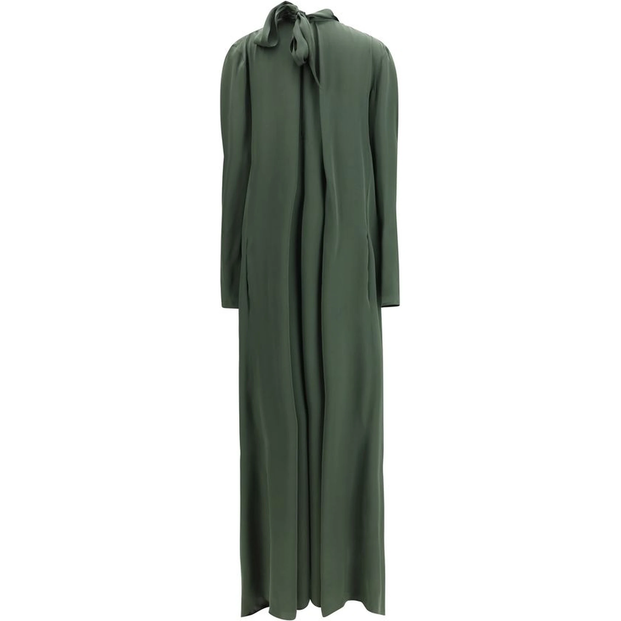 Bicolor Silk Casual Dress