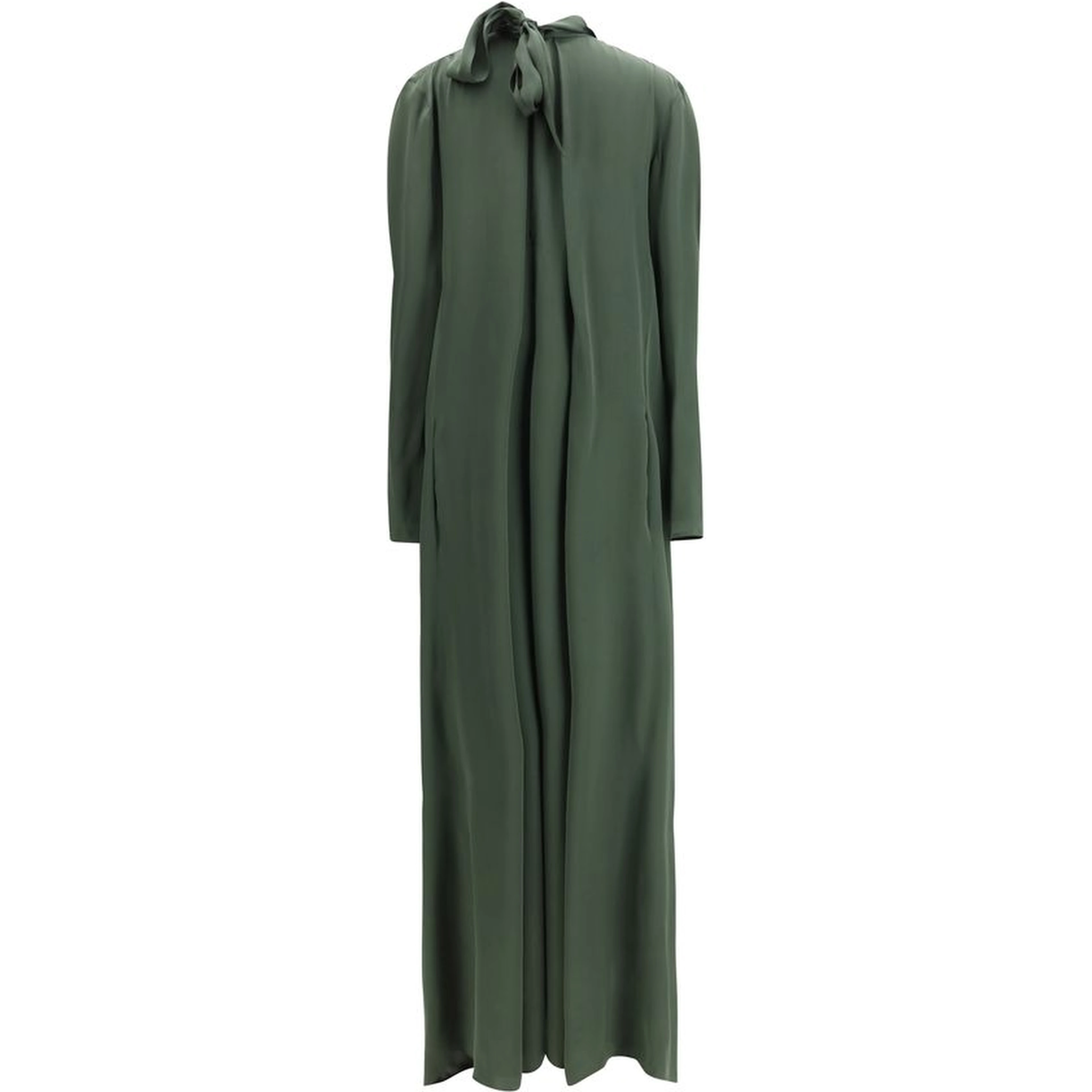 Bicolor Silk Casual Dress