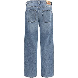 Blue Cotton Relaxed Fit Jeans