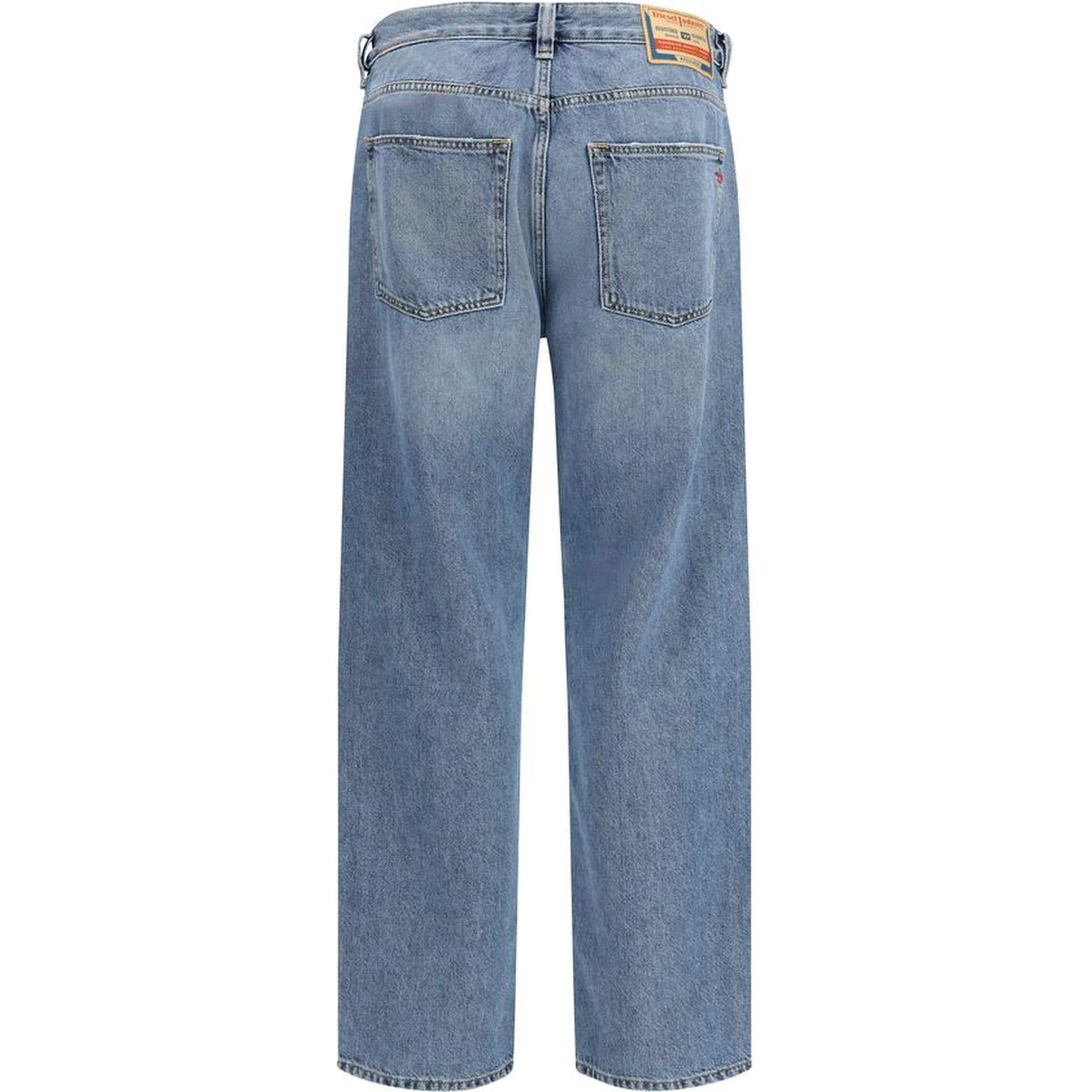 Blue Cotton Relaxed Fit Jeans