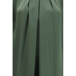 Bicolor Silk Casual Dress