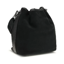Black Calf Leather Bos Taurus Backet Bag