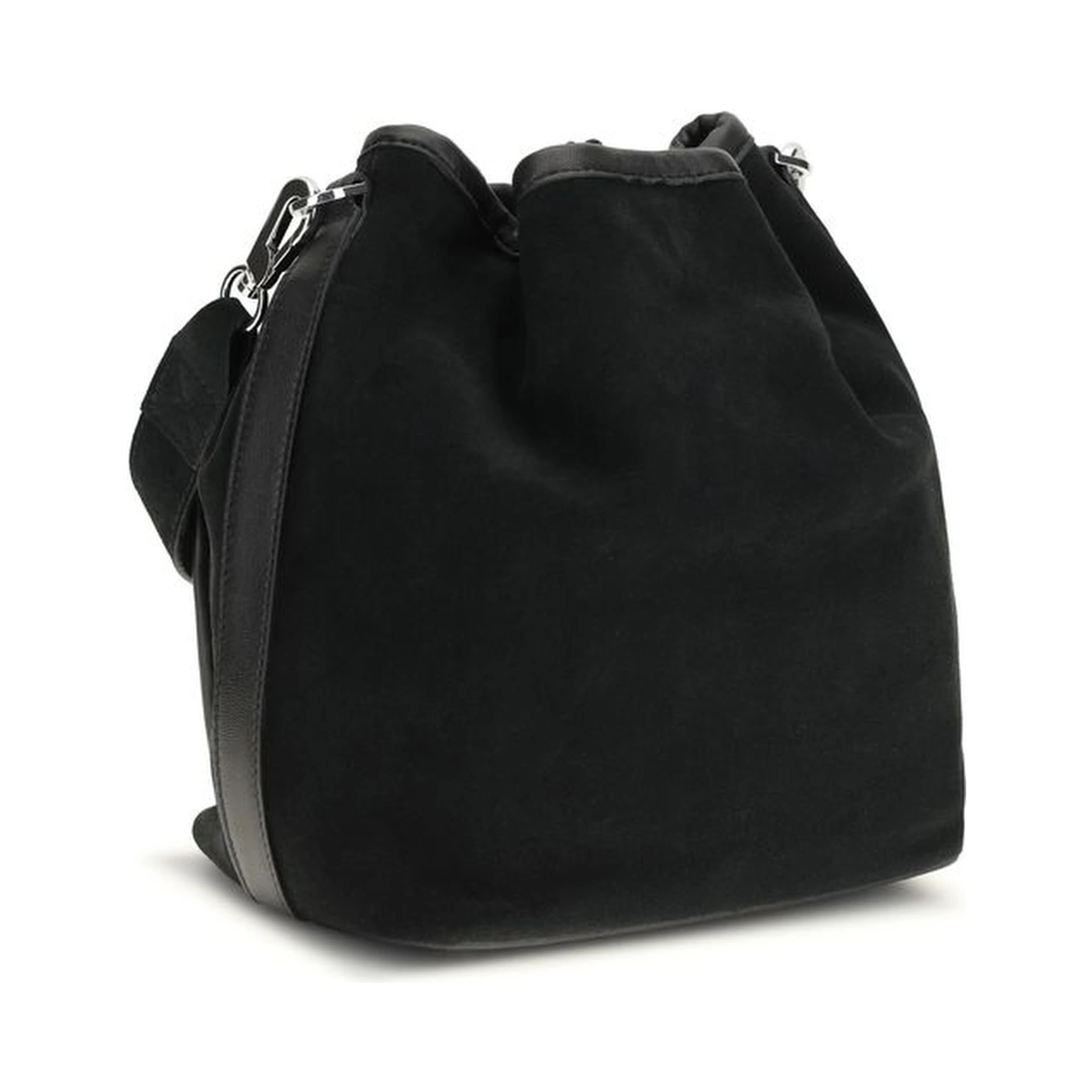 Black Calf Leather Bos Taurus Backet Bag