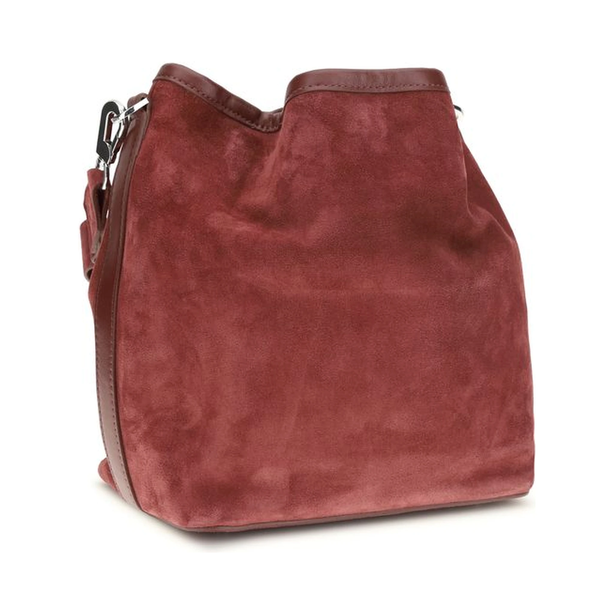 Bordeaux Calf Leather Bos Taurus Backet Bag