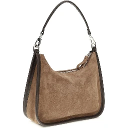 حقيبة كتف بوس توروس من جلد العجل البني