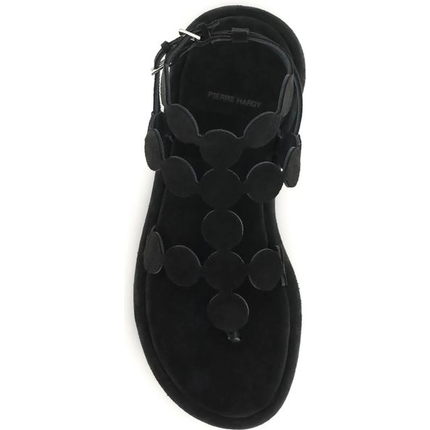Black Calf Leather Bos Taurus Platform Sandals