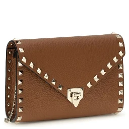 محفظة بوس توروس من جلد العجل ثنائي اللون