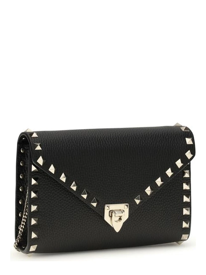 محفظة بوس توروس من جلد العجل الأسود