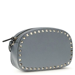 حقيبة كتف بوس توروس من جلد العجل الأزرق