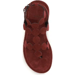 Brown Calf Leather Bos Taurus Platform Sandals