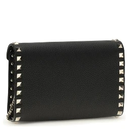 محفظة بوس توروس من جلد العجل الأسود