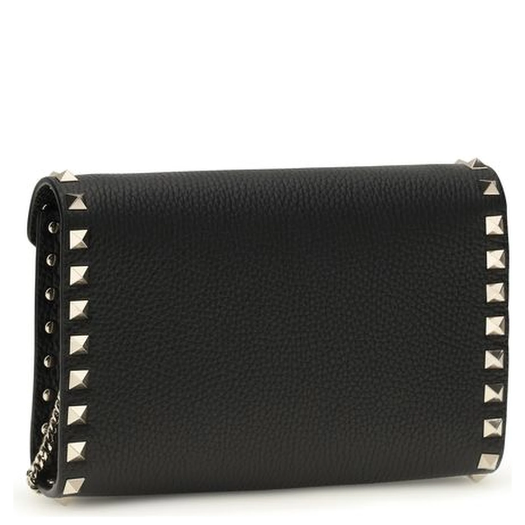 محفظة بوس توروس من جلد العجل الأسود