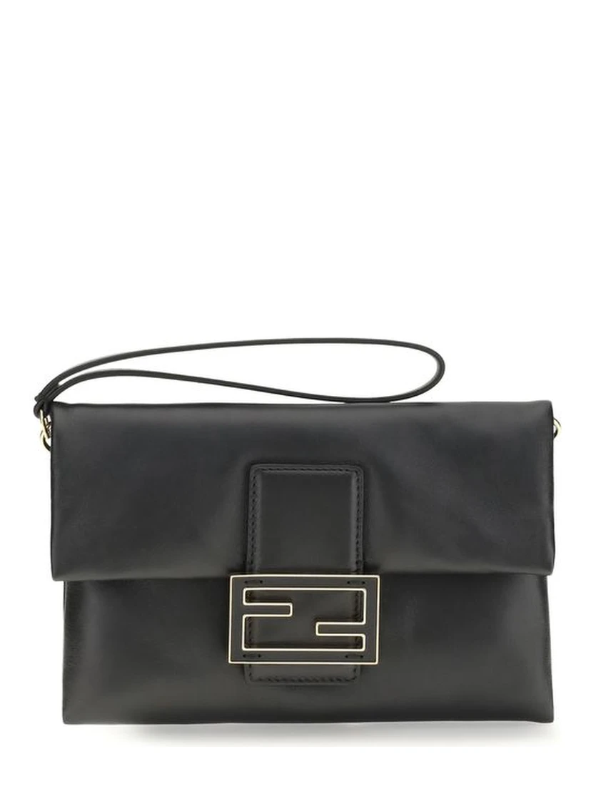 Black Calf Leather Bos Taurus Shoulder Bag