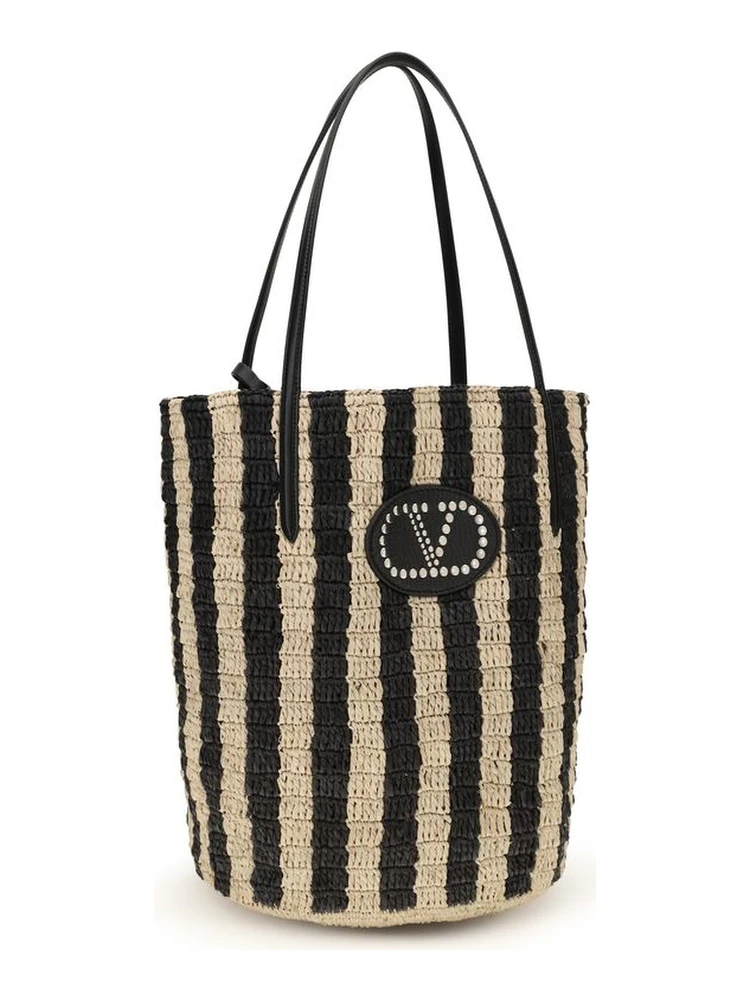 حقيبة ظهر من الرافيا السوداء alternative