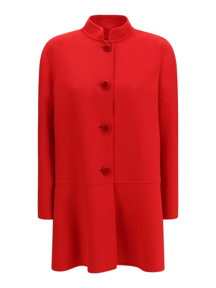 Multicolor Fleece Wool Coat