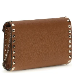 محفظة بوس توروس من جلد العجل ثنائي اللون