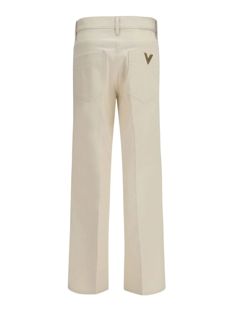 Beige Cotton Flared Jeans alternative