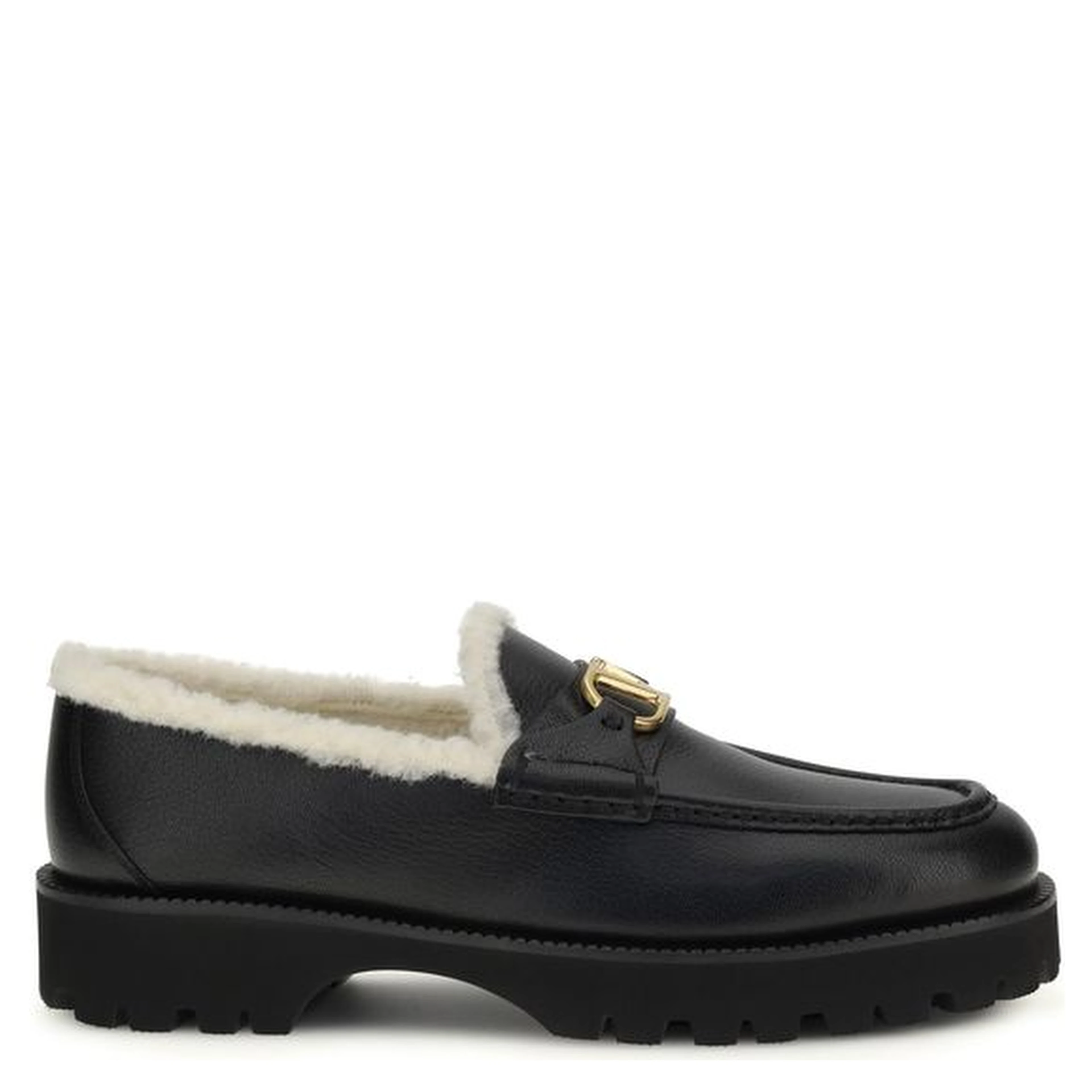 Black Calf Leather Bos Taurus Slip-On Loafers