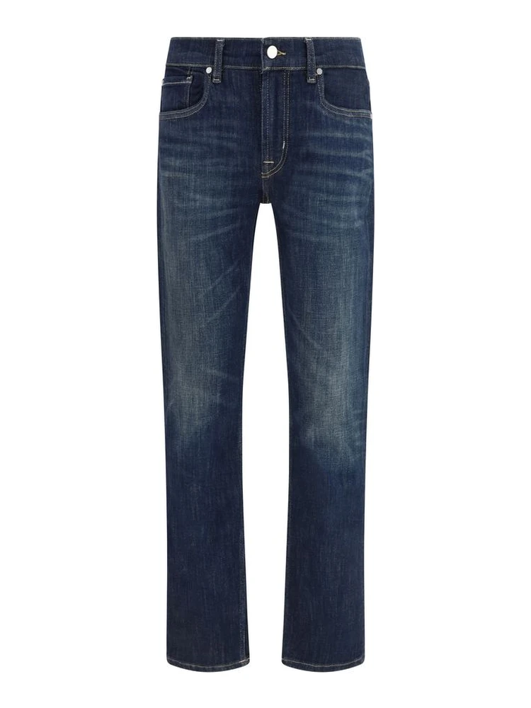 Black Cotton Flared Jeans