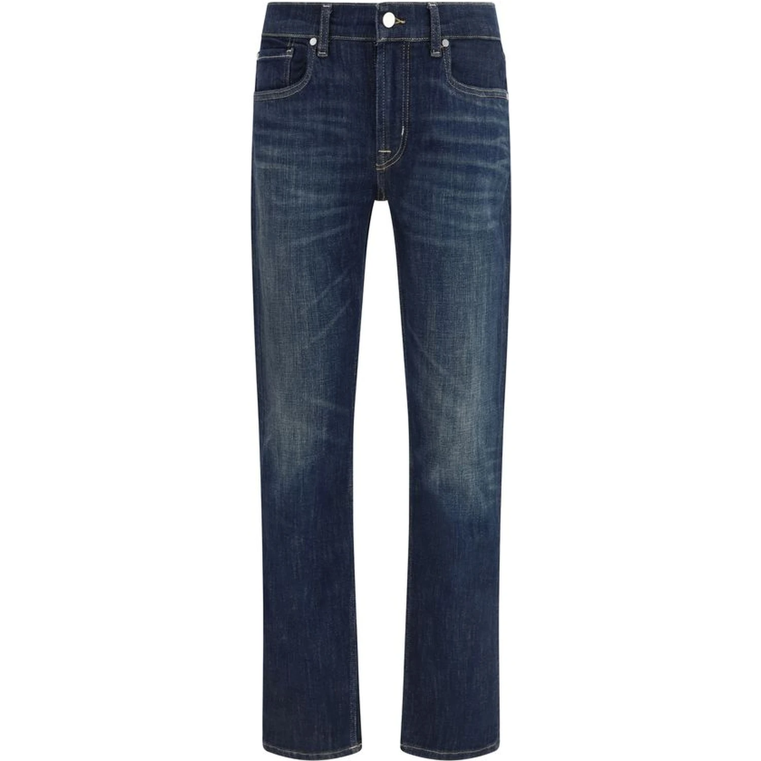Black Cotton Flared Jeans