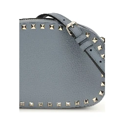 حقيبة كتف بوس توروس من جلد العجل الأزرق