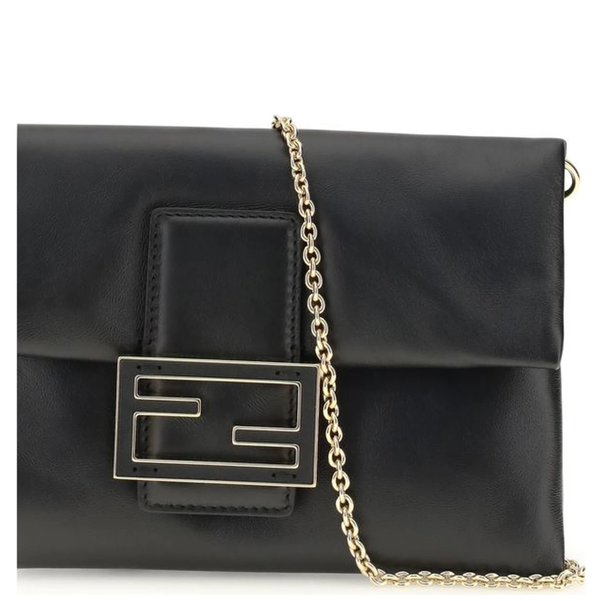 Black Calf Leather Bos Taurus Shoulder Bag