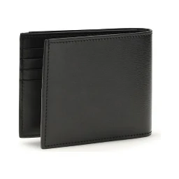 محفظة بوس توروس من جلد العجل الأسود