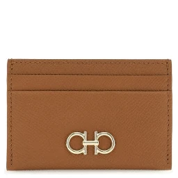 محفظة بوس توروس من جلد العجل البني