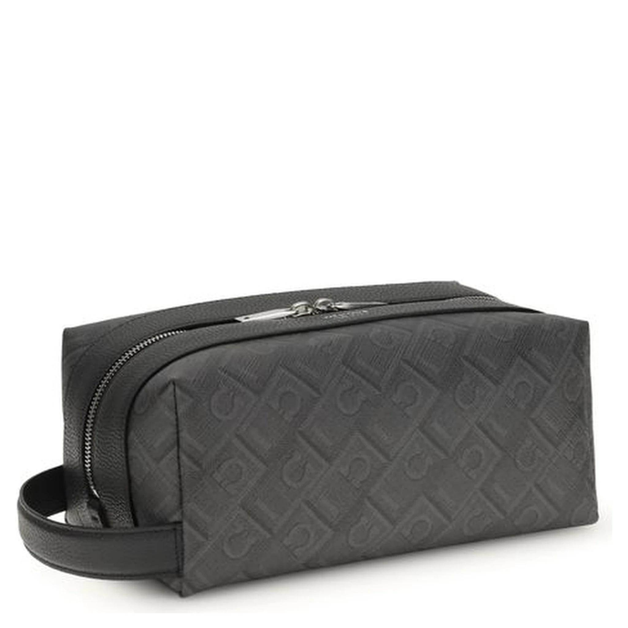 حقيبة يد بوس توروس من جلد العجل الأسود