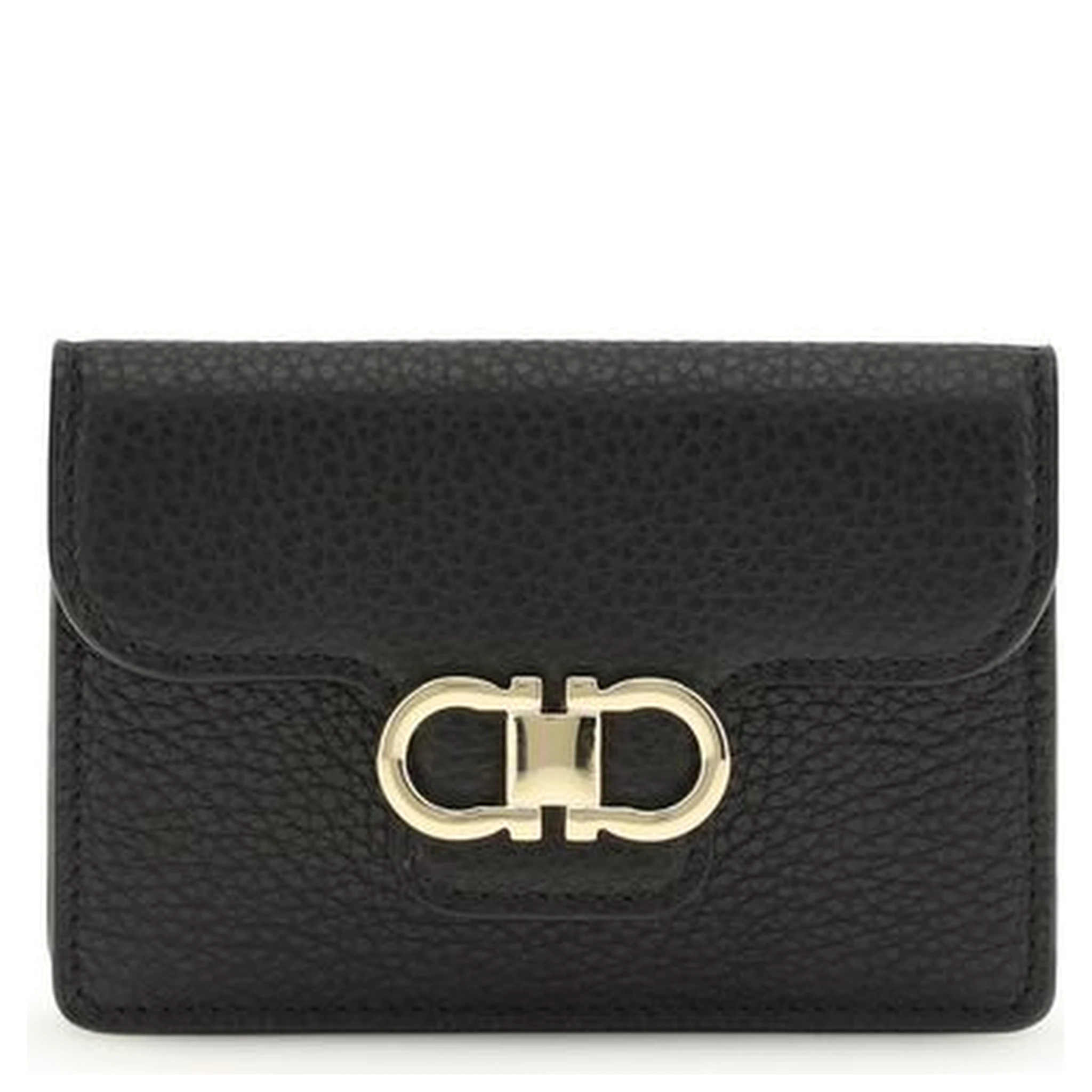 محفظة بوس توروس من جلد العجل الأسود