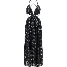 Black Viscose Long Dress