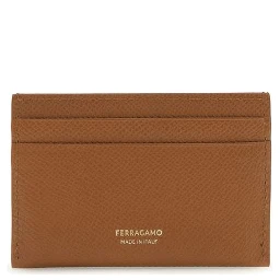 محفظة بوس توروس من جلد العجل البني