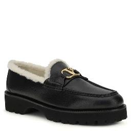 حذاء بوس توروس سهل الارتداء من جلد العجل الأسود