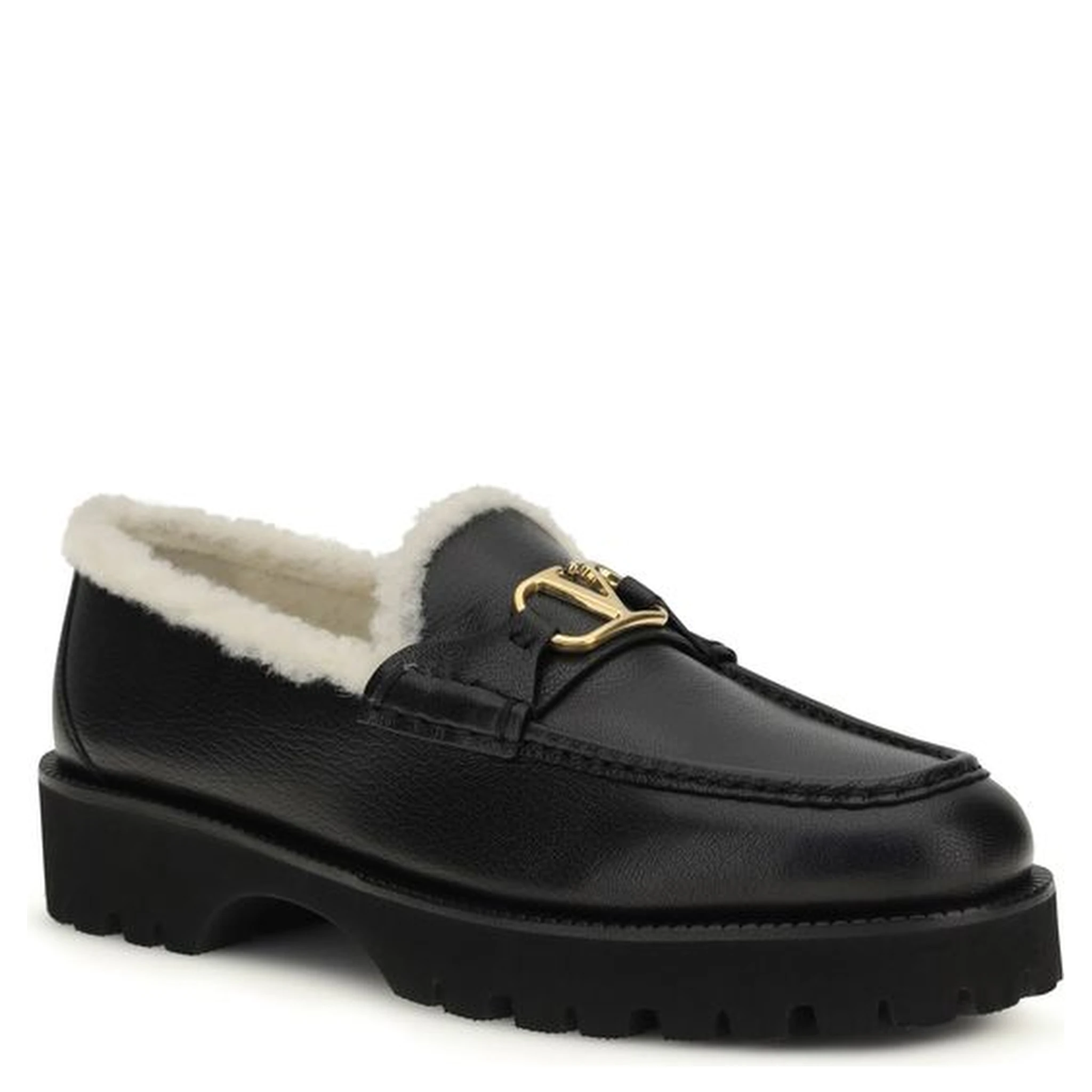 حذاء بوس توروس سهل الارتداء من جلد العجل الأسود