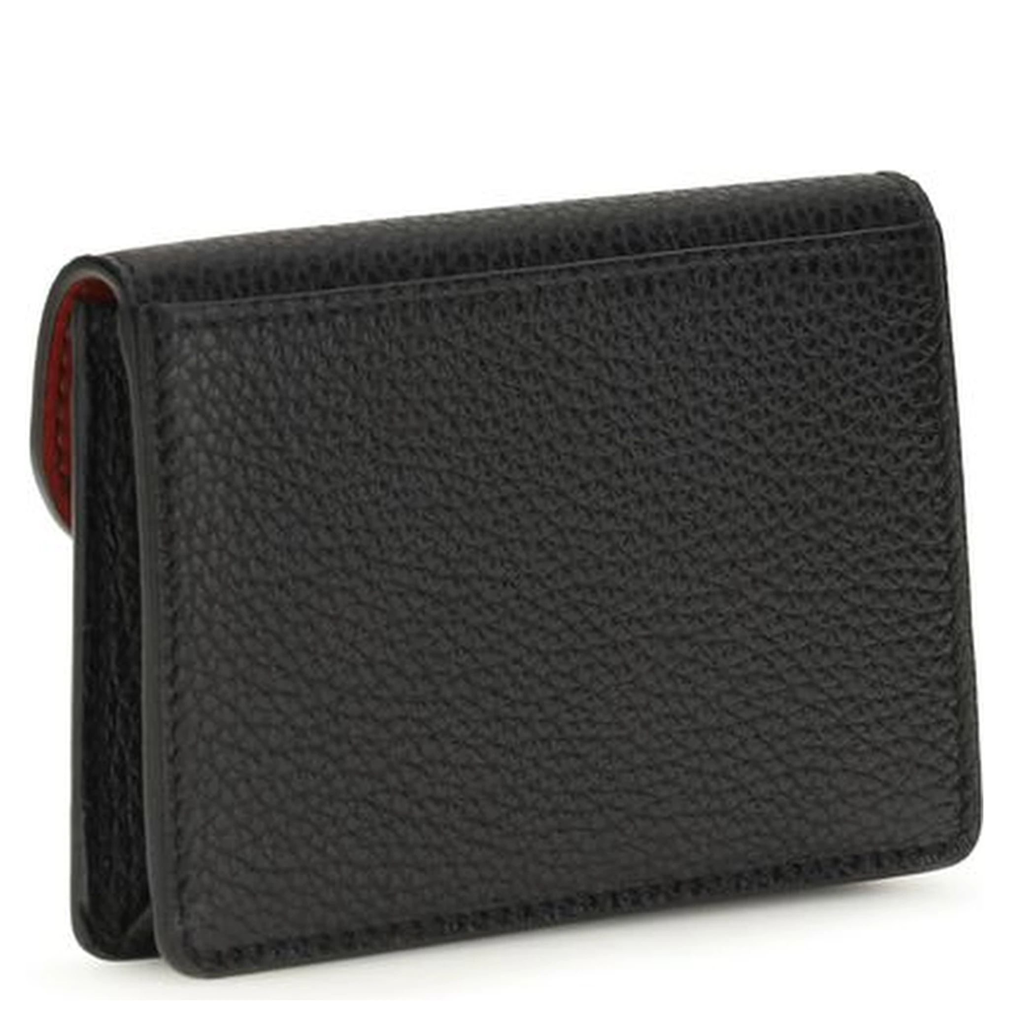 محفظة بوس توروس من جلد العجل الأسود