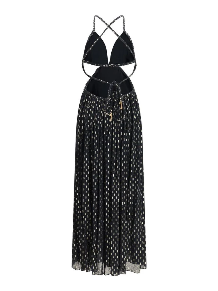 Black Viscose Long Dress alternative
