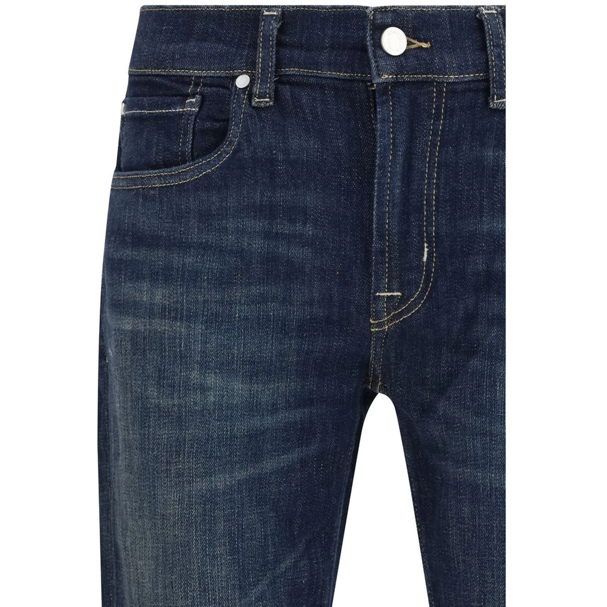 Black Cotton Flared Jeans