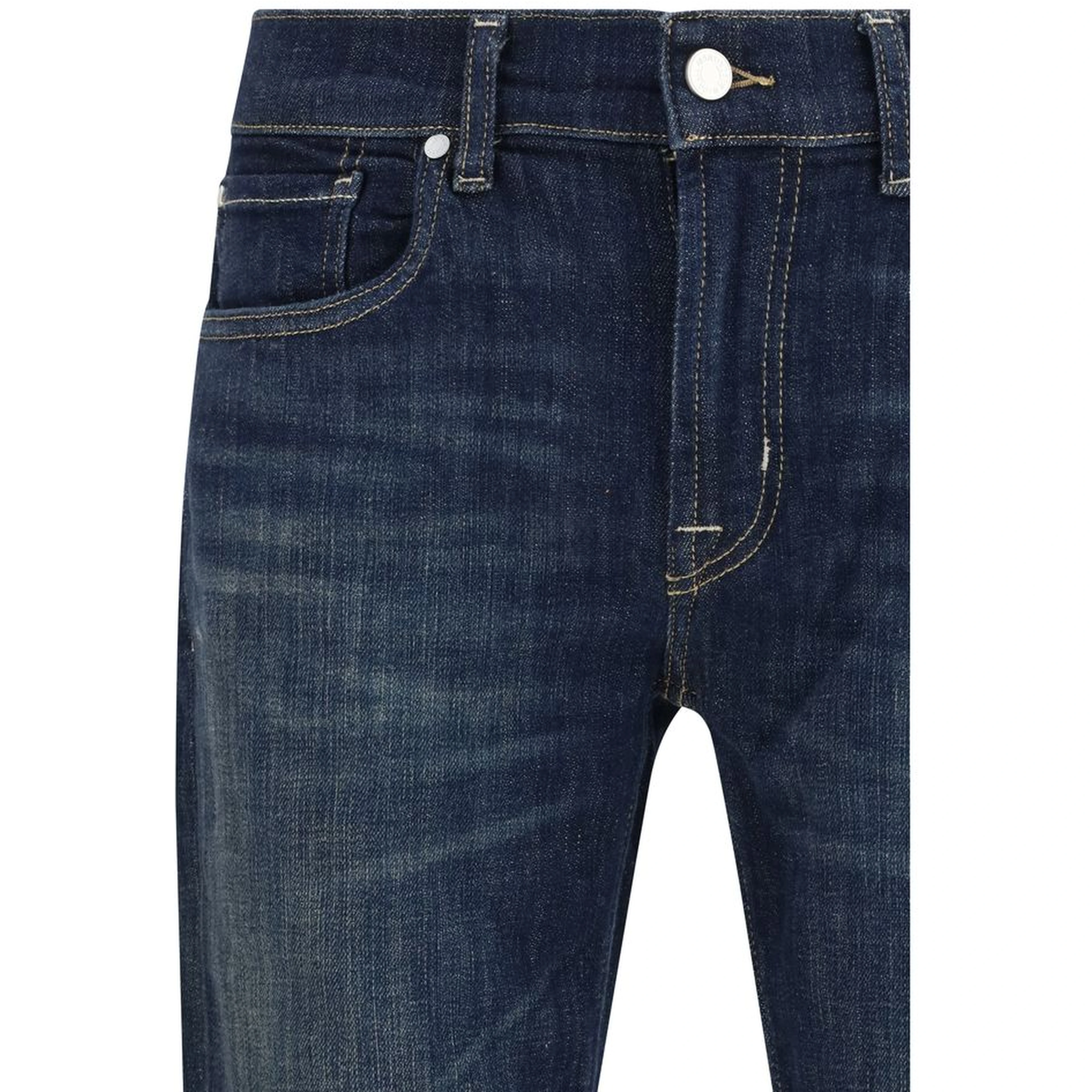 Black Cotton Flared Jeans
