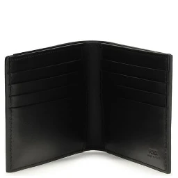 محفظة بوس توروس من جلد العجل الأسود