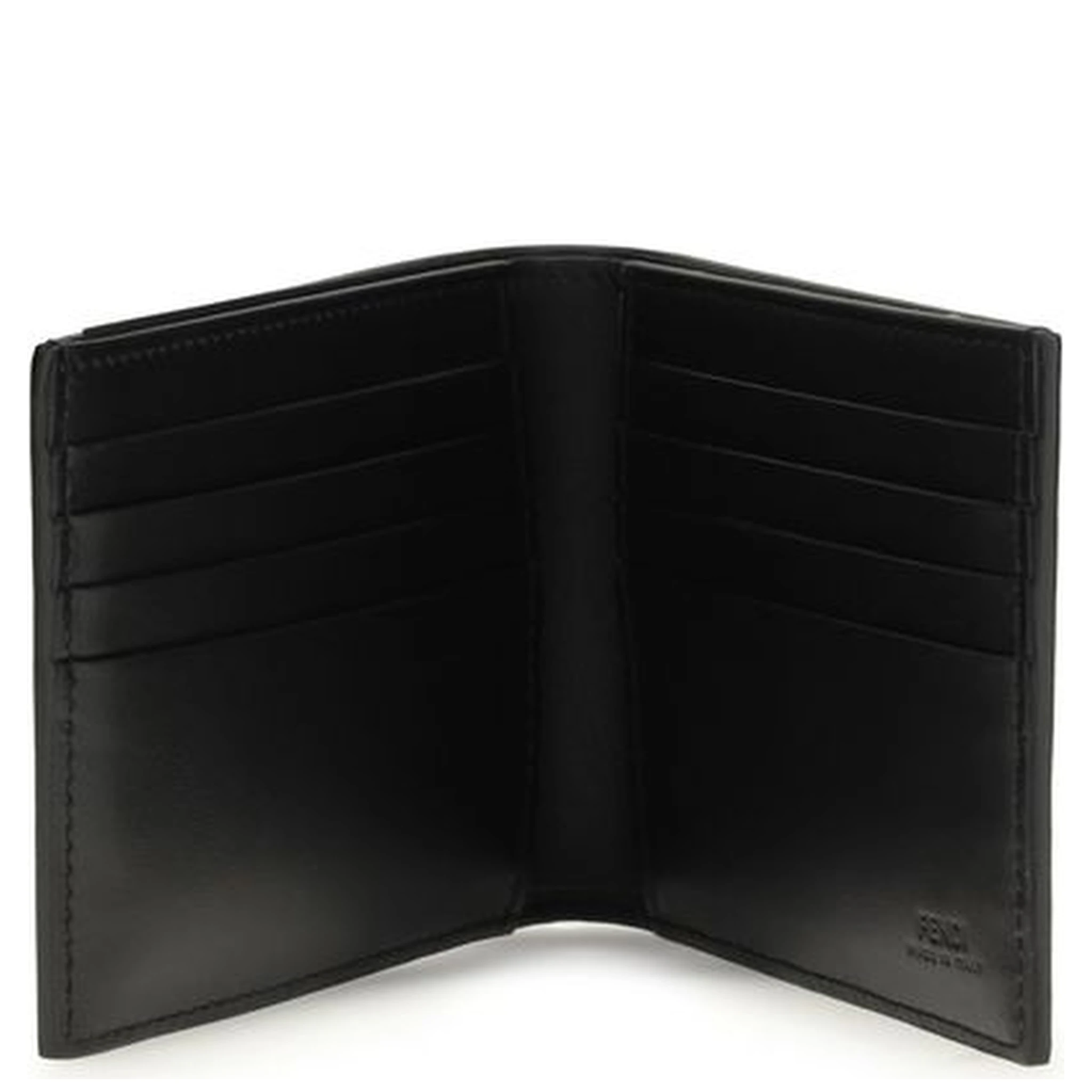 محفظة بوس توروس من جلد العجل الأسود