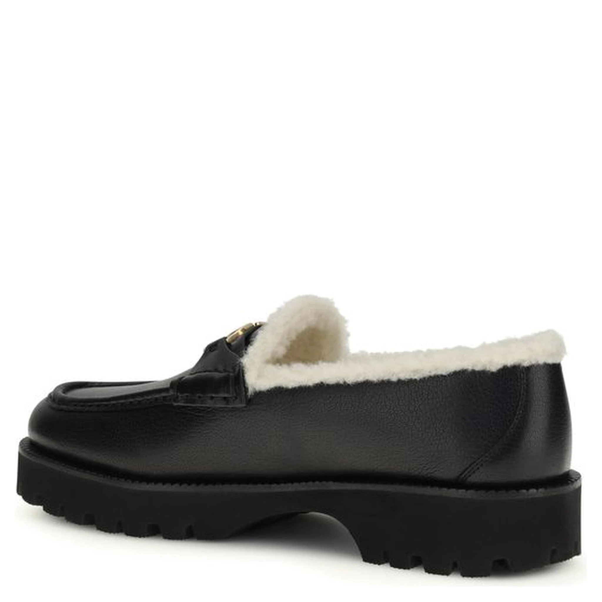 حذاء بوس توروس سهل الارتداء من جلد العجل الأسود