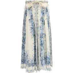 Multicolor Cotton Long Skirt