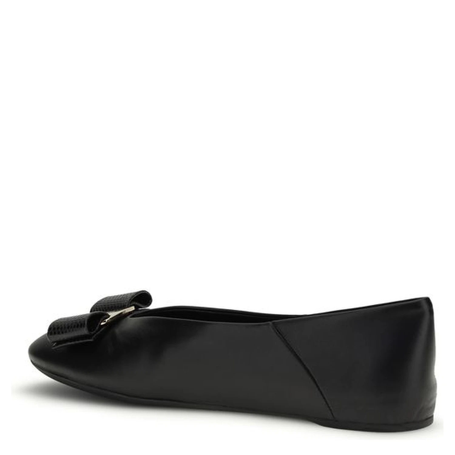 Black Calf Leather Bos Taurus Ballet Flats