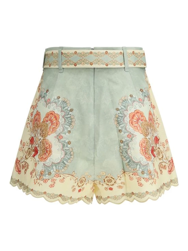 Multicolor Linen Bermuda Shorts alternative