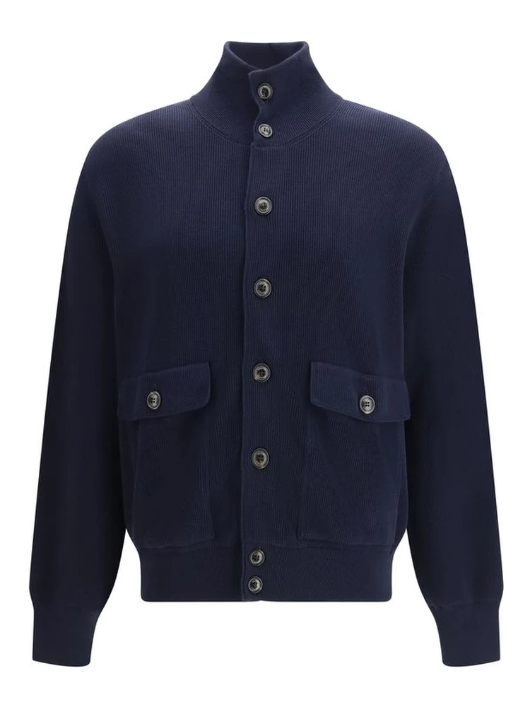Blue Fleece Wool Jackets And Coat